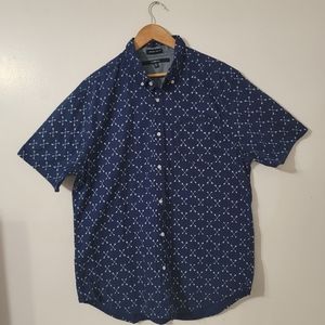 ✨️Carbon-short-sleeved shirt with buttons size Xl blue and white✨️